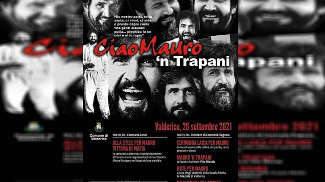 Valderice, celebrazioni per il 33° anniversario dall'omicidio di Mauro Rostagno