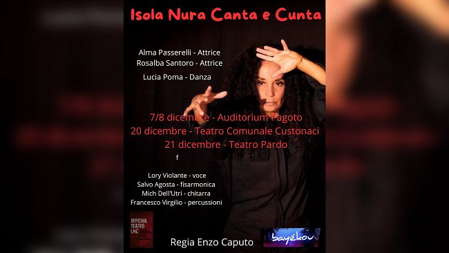 Erice. Domani la prima dello spettacolo “Isola nura canta e cunta” dedicato a 6 siciliane illustri