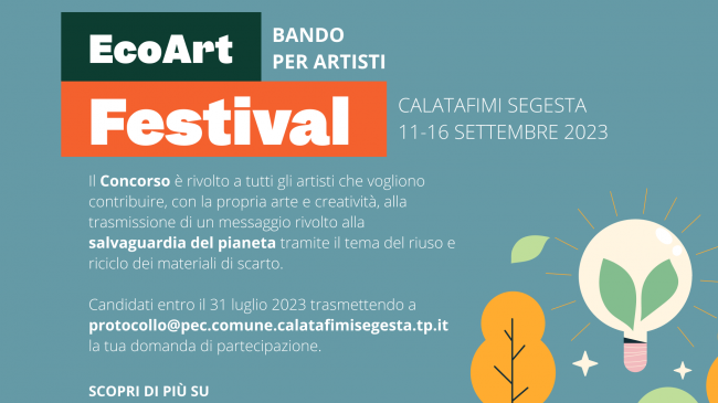 A Calatafimi un bando per artisti impegnati nella sostenibilità ambientale