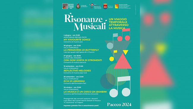 La musica torna protagonista a Paceco con “Risonanze musicali – Un viaggio temporale attraverso la musica”