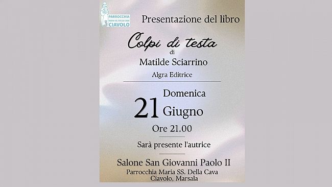 Il 21 giugno a Ciavolo la Prof Matilde Sciarrino presenta il nuovo libro 