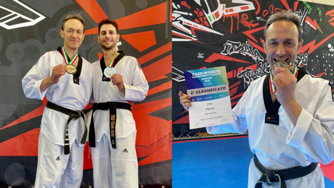 Mazara, medaglia d'argento per i maestri della Asd Taekwondo 2000