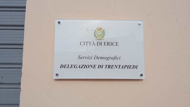 Erice, anagrafe e stato civile: dal 16 al 25 agosto ricevimento solo a Piazza Pagoto