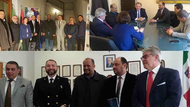 Mazara, in Sicilia si scrive la storia: Cracolici e Tumbiolo incontrano i vertici della pesca di Tripoli, Tobruk e Bengasi