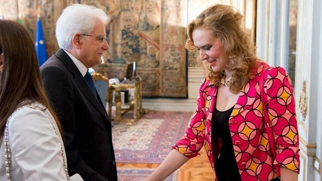 Il Presidente della Repubblica, Sergio Mattarella riceve al Quirinale il direttore del Vomere, Rosa Rubino