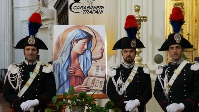 Trapani: Celebrata la messa in onore della Virgo Fidelis, Patrona dei Carabinieri