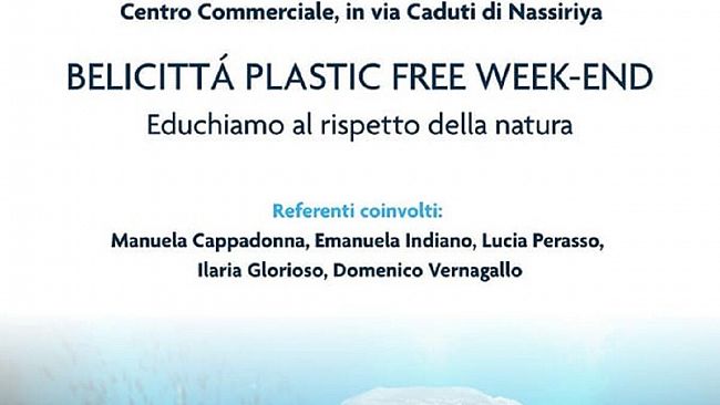 Belicittà plastic free week-end organizzato​ da Plastic Free Odv Onlus 