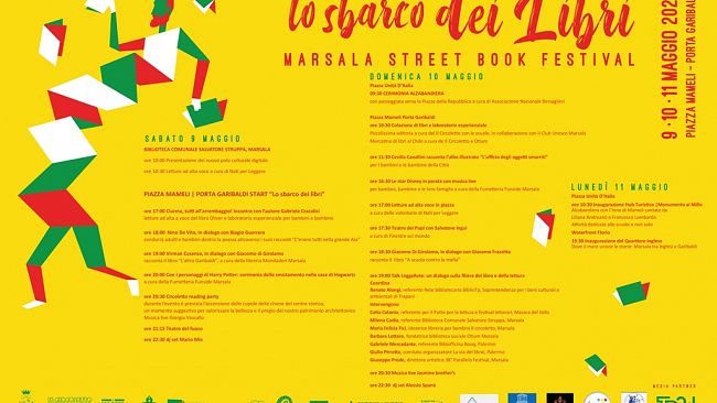 Marsala Street Book Festival, dal 9 all'11 maggio Piazza Mameli si trasforma in un salotto letterario 