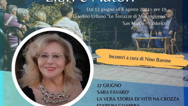 Valderice, 27 Giugno la scrittrice Sara Favarò per la rassegna letterale