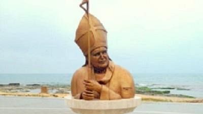 Centro Studi “La Voce”: Busto bronzeo di Papa S. Giovanni Paolo II