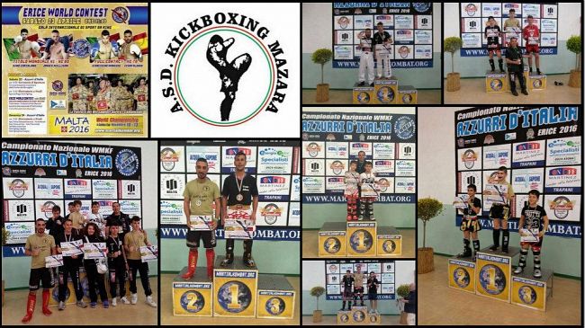 ASD Kickboxing Mazara: vinti 5 titoli nazionali al Campionato Nazionale Azzurri d’Italia a Erice