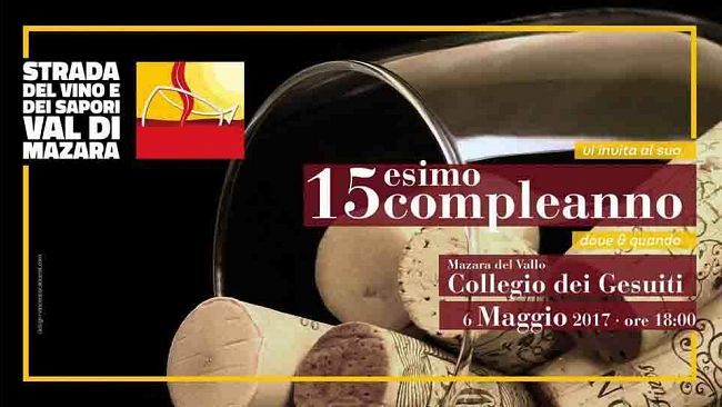 Strada del Vino e dei Sapori Val di Mazara compie 15 anni. Evento sabato 6 maggio al collegio dei Gesuiti