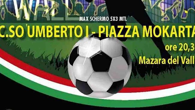 Mazara, maxi schermo in Piazza Mokarta per Juventus – Real Madrid
