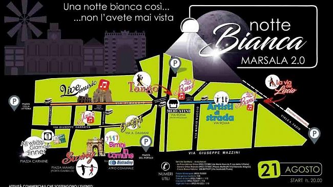 Lunedì 21 agosto la Notte Bianca Marsala 2.0: tutti gli appuntamenti