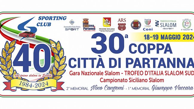 Sono 47 i piloti iscritti alla 30^ Coppa Città di Partanna