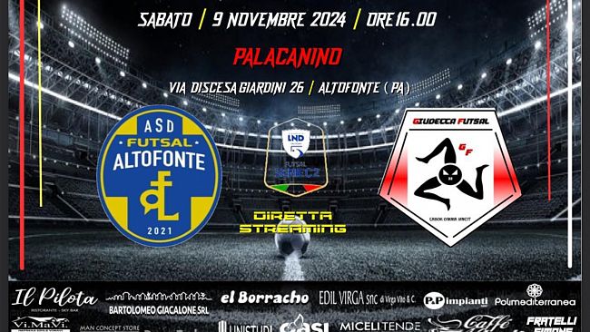 Trasferta per la Giudecca Futsal, impegnata sabato contro l’Altofonte