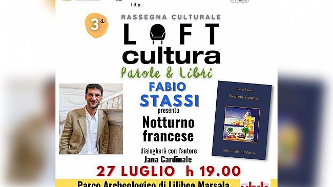 Fabio Stassi giovedì 27 a Marsala per la Rassegna “Loft Cultura – Parole e Libri”