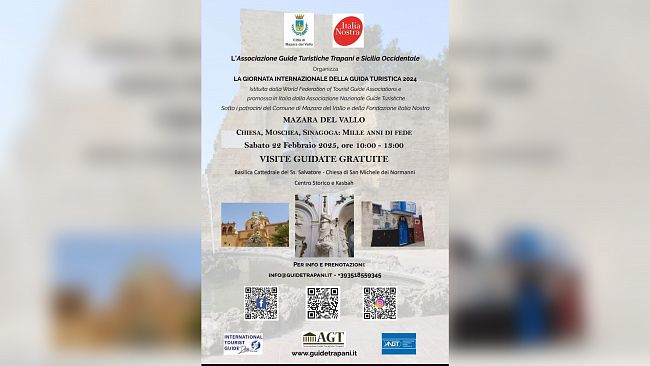 Giornata Internazionale della Guida Turistica: a Mazara visite guidate gratuite il 22 febbraio