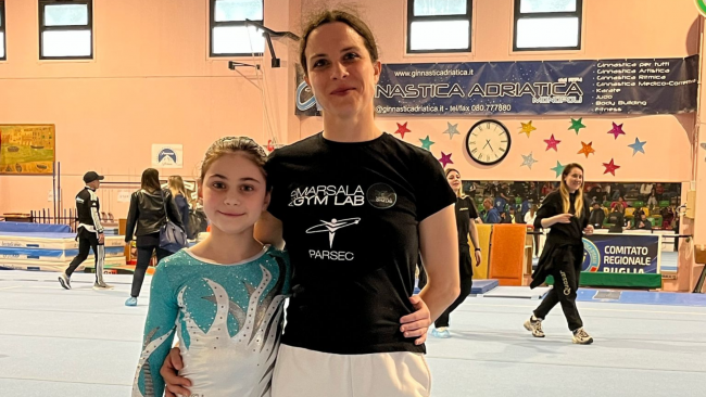 Sofia De Filippi della Asd Marsala Gym Lab unica siciliana qualificata al Campionato Gold Allieve