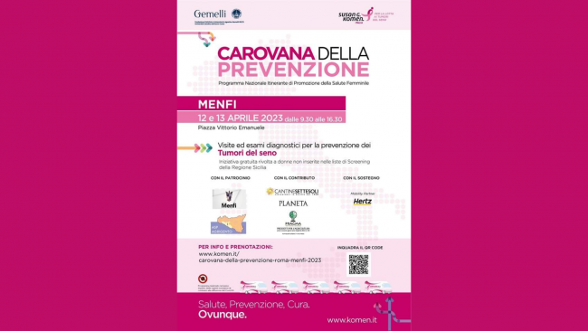 Arriva a Menfi la carovana della prevenzione 