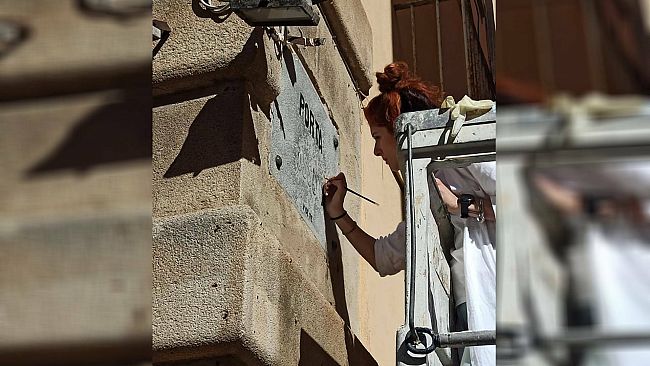 Trapani, ripristinata la targa a Porta Ossuna