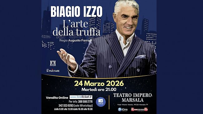 Biagio Izzo a Marsala con 