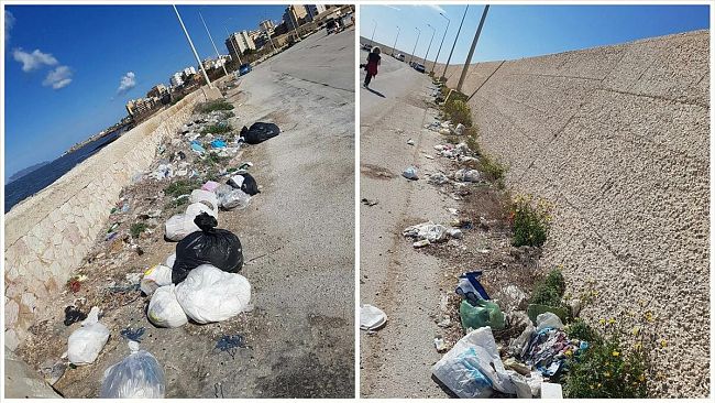 Marsala, il Porto è una discarica a cielo aperto, lo choc di due sportive