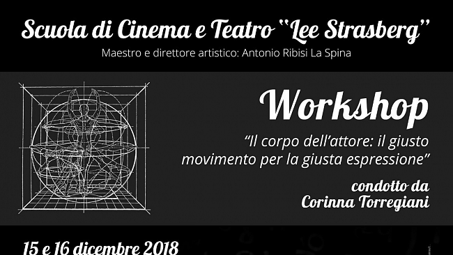 Trapani, “il Corpo dell’attore: il giusto movimento per la giusta espressione”. Workshop con Corinna Torregiani