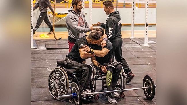 L’atleta disabile trapanese, Mirko Bernardini, ai “Trinacria Games” di CrossFit
