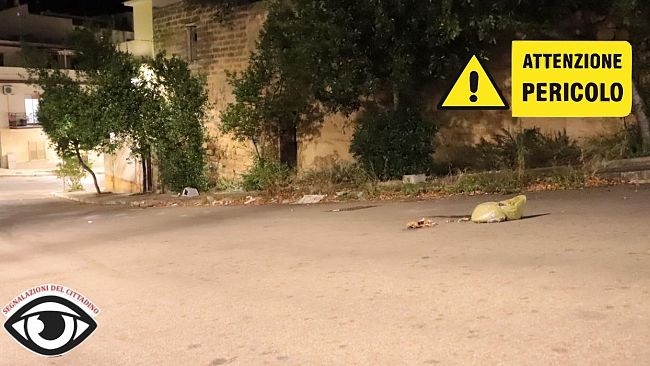 Via Santo La Rocca, ancora più sporca di prima