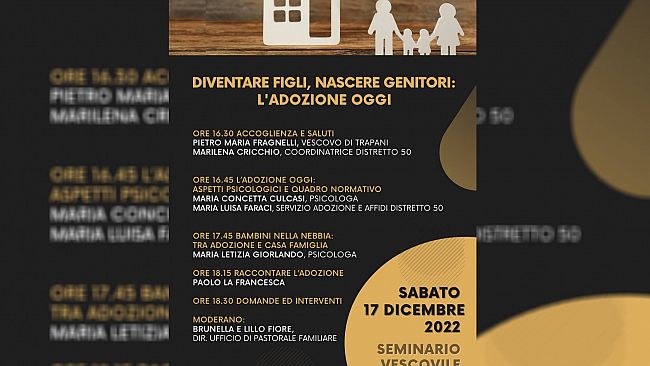 Diocesi Trapani, in vista del Natale si parla di adozioni in un convegno 