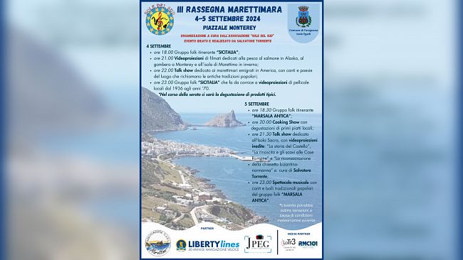 Favignana, al via la terza edizione della Rassegna Marettimara