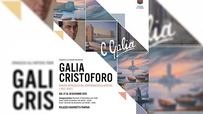 Trapani, una mostra per omaggiare l'artista Cristoforo Galia