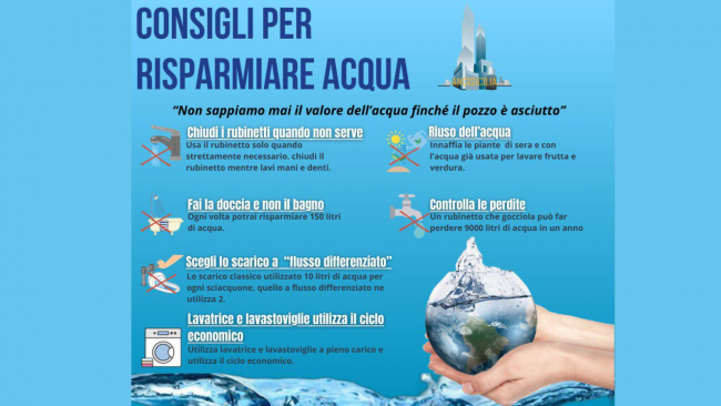 Campobello, crisi idrica: consigli per risparmiare acqua