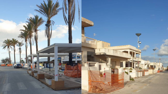 Campobello, in via di completamento i lavori all'impianto di pubblica illuminazione di piazza Favoroso a Tre Fontane 