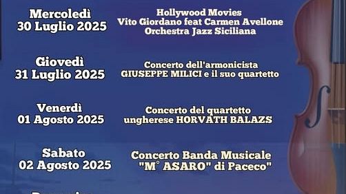 A Trappeto la rassegna musicale “Non Solo Classica”
