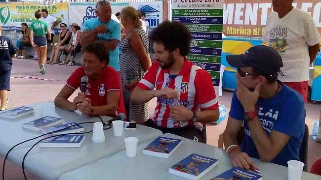 L’atleta Pomilia e il campione del mondo Calcaterra insieme nel cilento