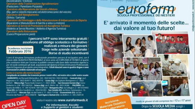 L’Open Day della “Scuola Professionale dei Mestieri”