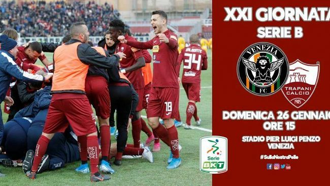 Domani Trapani impegnato in trasferta contro il Venezia, le ultime