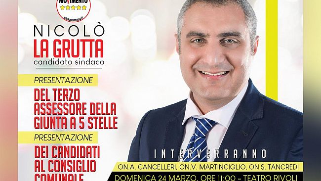 M5S, La Grutta presenta il terzo assessore e i candidati al Consiglio comunale