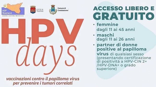HPV Days: Vaccinazione gratuita per donne e ragazzi. Sindaca Toscano: 