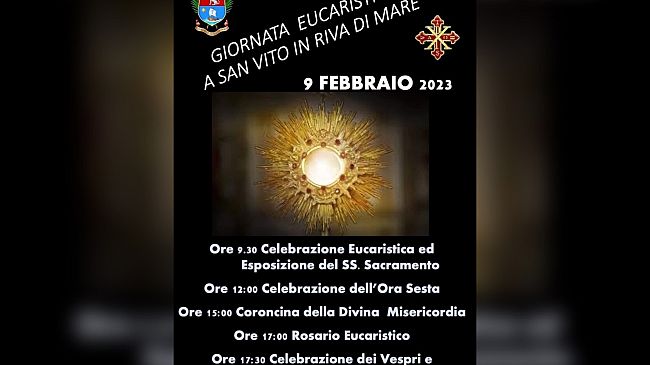 ​Mazara, Giornata Eucaristica nel Santuario Diocesano San Vito in riva di mare