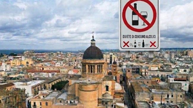 Marsala, divieto di vendita e consumo di bevande alcoliche, C'è l'ordinanza