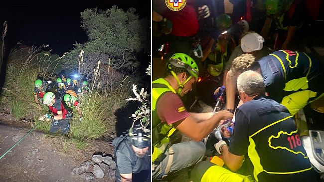 ​Recuperata nella notte una turista infortunata nella gola di Cavagrande del Cassibile