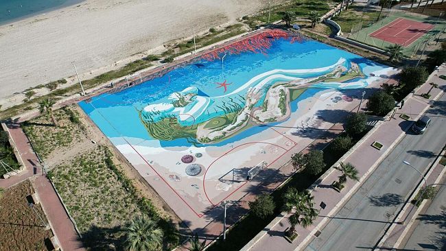 San Vito  Lo Capo, inaugurata la più grande opera di street art d'Europa