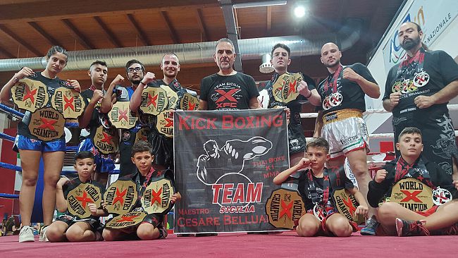 World ChampionshipXFC 2023 di Roma, successi per Team Sicilia del Maestro Belluardo