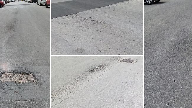 ​Trapani, buche e asfalto ammalorato in via Passaneto