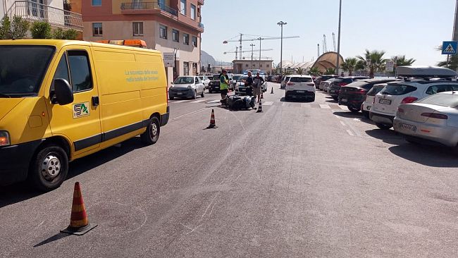 Trapani, incidente in via Ammiraglio Staiti
