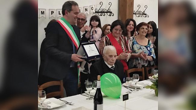Marsala, nonno Pietro Pellegrino compie 100 anni 