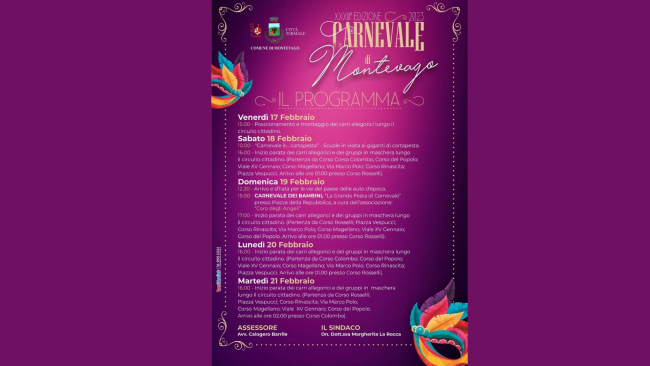 Al via oggi il Carnevale di Montevago 